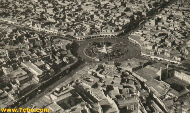 عکس قدیمی میدان مجسمه دزفول