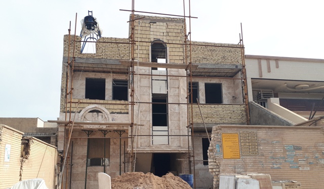 سنگکار نما ساختمان رامین نوروزی اهواز 