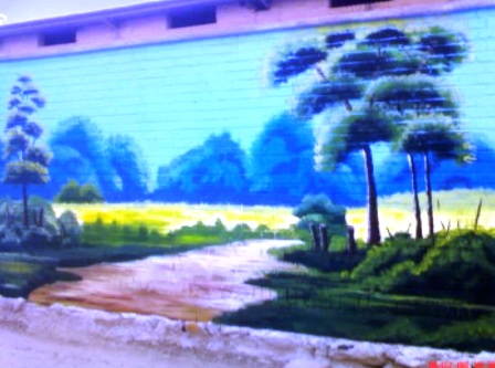 صدراله بهمئی تخصص نقاشی روی دیوار خوزستان